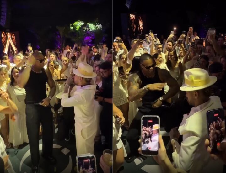 Neymar canta e dança até o chão em show de Léo Santana; veja vídeo