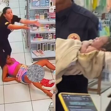 Mulher dá a luz dentro de loja enquanto comprava enxoval de bebê; assista
