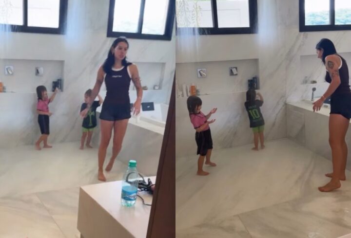 Zé Felipe mostra momento fofo entre Ana Castela e as filhas Maria Alice e Maria Flor; veja