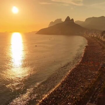 Rio registra máxima de 35,5°C e praias lotadas