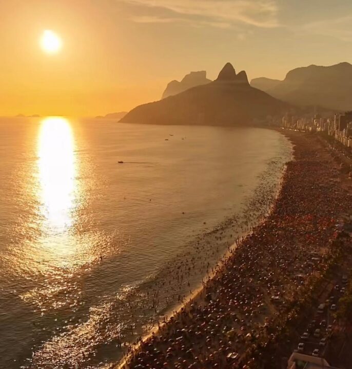 Rio registra máxima de 35,5°C e praias lotadas