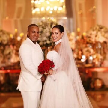 Rodriguinho e Bruna Amaral oficializam união em cerimônia para 200 convidados em São Paulo