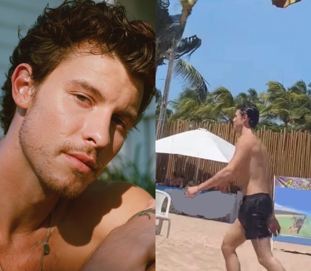 De férias no Brasil, Shawn Mendes corre em praia de Alagoas; assista