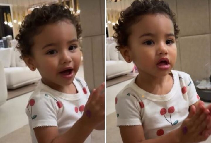 Filha de Bruna Biancardi e Neymar encanta ao torcer pelo pai; veja vídeo