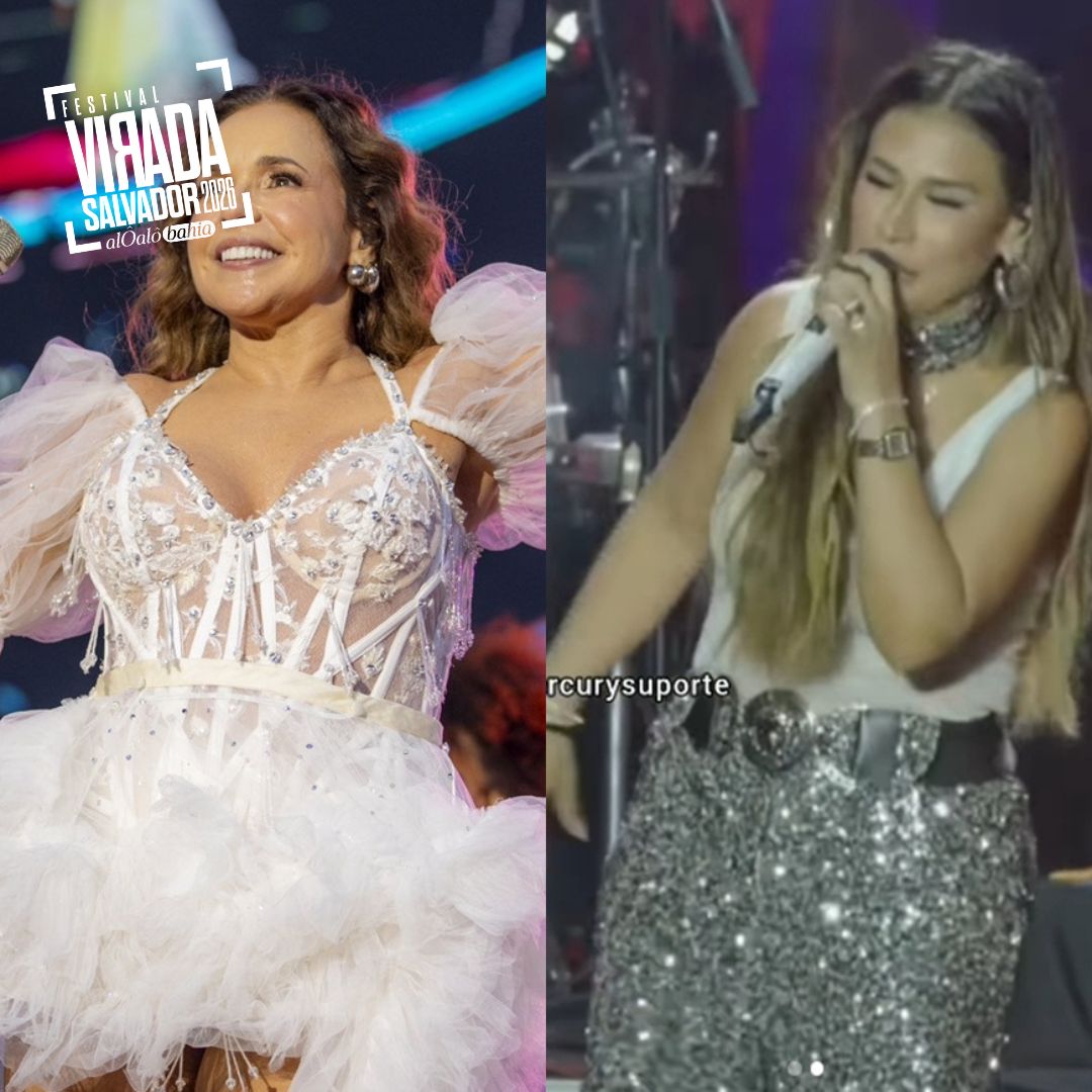 Simone Mendes viraliza ao cantar hit de Daniela Mercury no Virada Salvador; assista