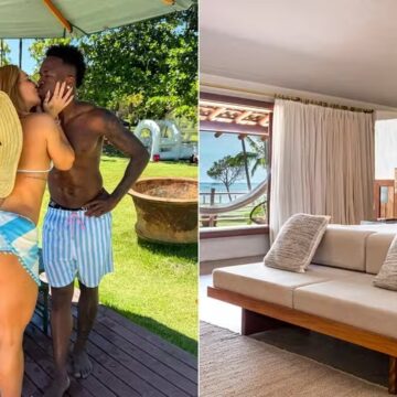 Suíte de Virginia Fonseca e Vini Jr. em Trancoso tem vista para o mar e diária de R$ 15 mil