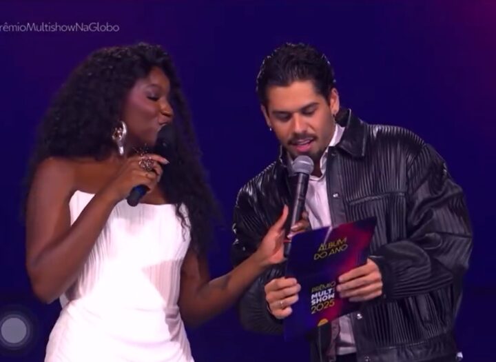 Zé Felipe se atrapalha para ler vencedor no Prêmio Multishow e momento viraliza