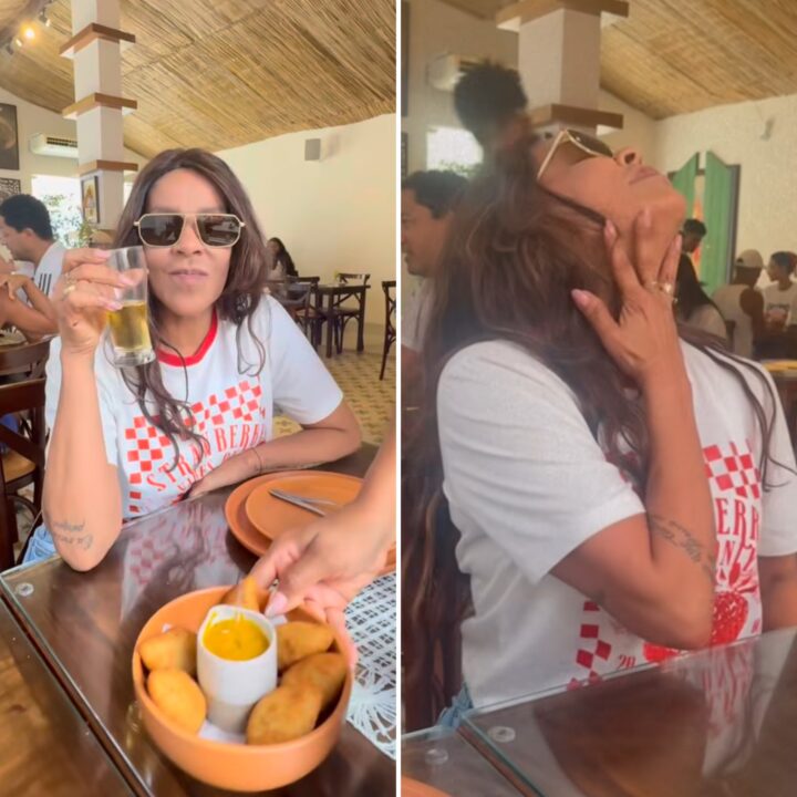 Silvânia Aquino desembarca em Salvador e dança hit de Ivete Sangalo em restaurante