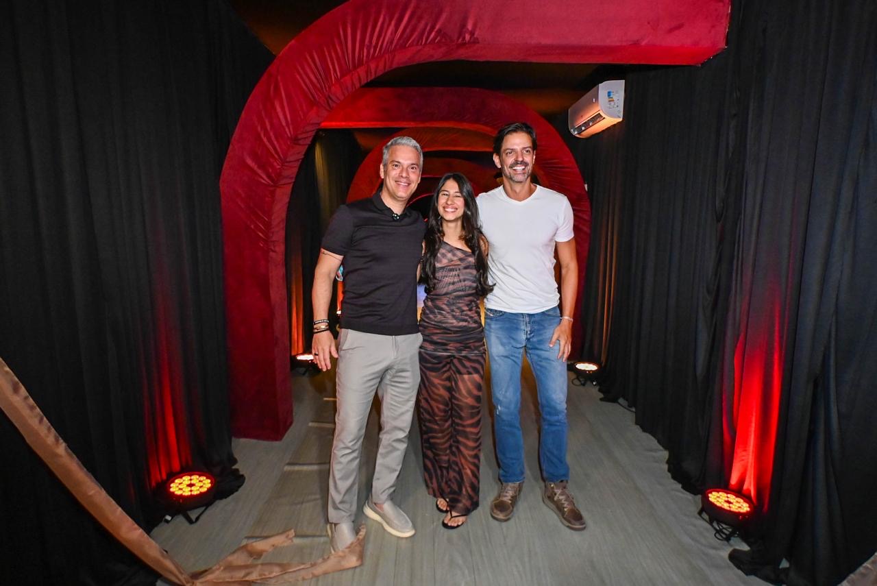 Michel Cohen, Bárbara Queiroz e Guiga Sampaio