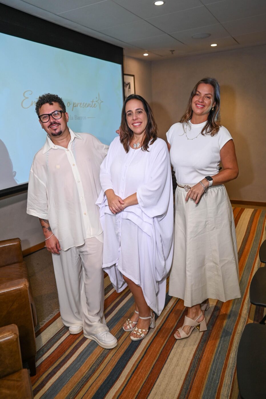 Diego Oliveira, Fabíola Barros e Marcela Martins
