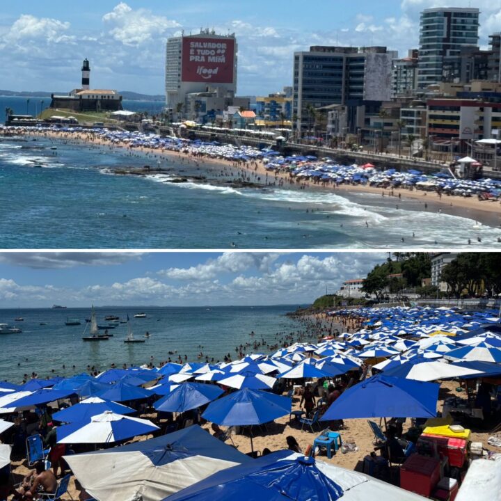 Domingo de verão lota Porto da Barra de baianos e turistas; veja vídeo