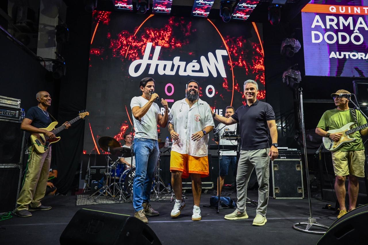 Guilherme Sampaio, Faustão e Michel Cohen