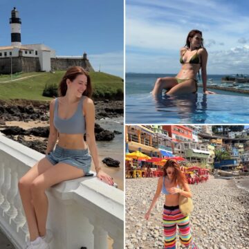 Ana Clara abre álbum de fotos em Salvador e declara: ‘Já quero voltar’