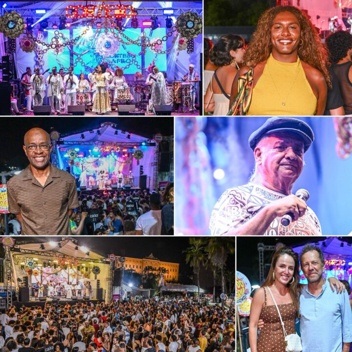 Cortejo Afro lota Praça Neguinho do Samba em ensaio de verão no Pelourinho; veja fotos