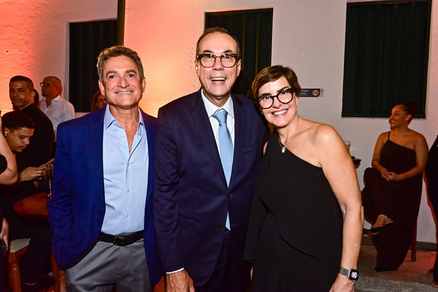 César Machado, José Antônio Rodrigues Alves e Clarissa Mathias