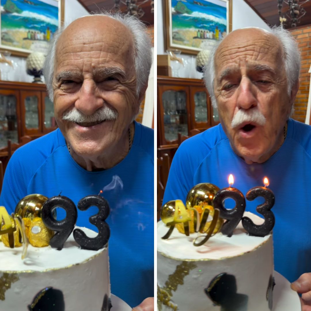 Ary Fontoura celebra 93 anos com festa simples em casa: ‘Com calma’