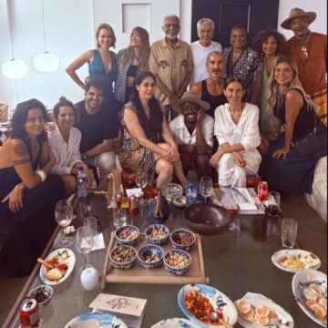 Entre música e amigos, Gilberto Gil marca presença na casa de Caetano após o Festival de Verão