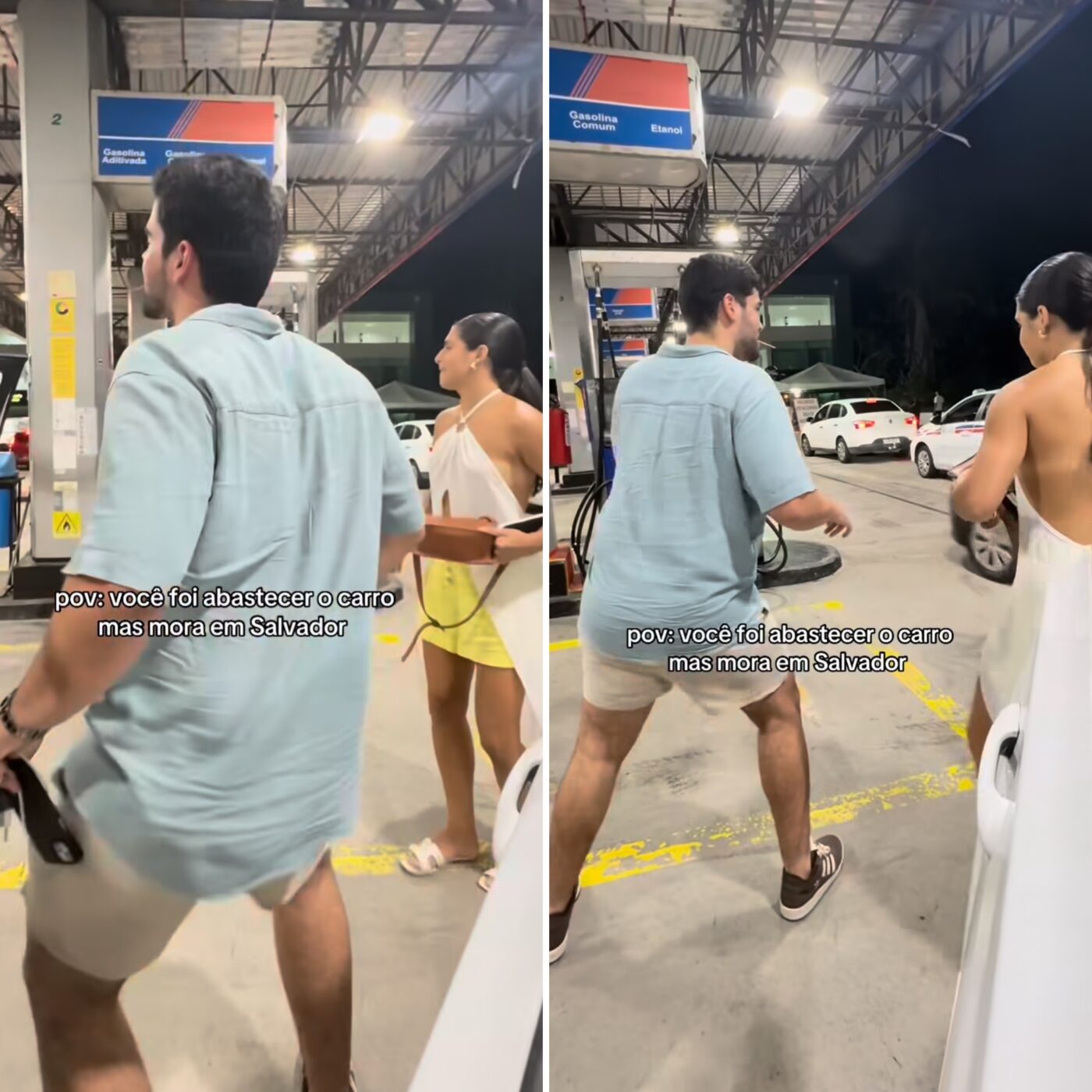 É a Bahia! Posto de gasolina vira festa em Salvador e vídeo viraliza na web