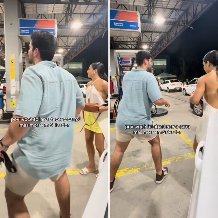 É a Bahia! Posto de gasolina vira festa em Salvador e vídeo viraliza na web
