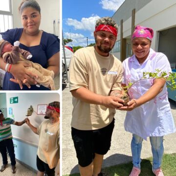 Jovem curado de leucemia volta ao hospital onde foi tratado para nascimento do filho e faz homenagem