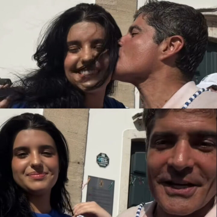 Filha de ACM Neto estreia na Lavagem do Bonfim ao lado do pai