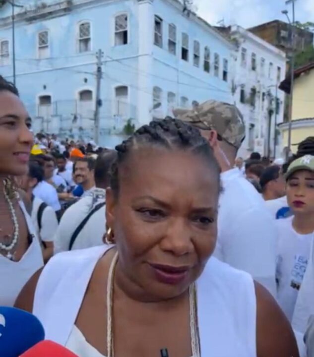 Na Lavagem do Bonfim, Margareth Menezes fala em união e nega intenção de disputar eleições