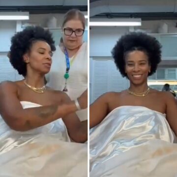 Rita Batista mostra bastidores de estreia como atriz na TV Globo: ‘Estou conhecendo’