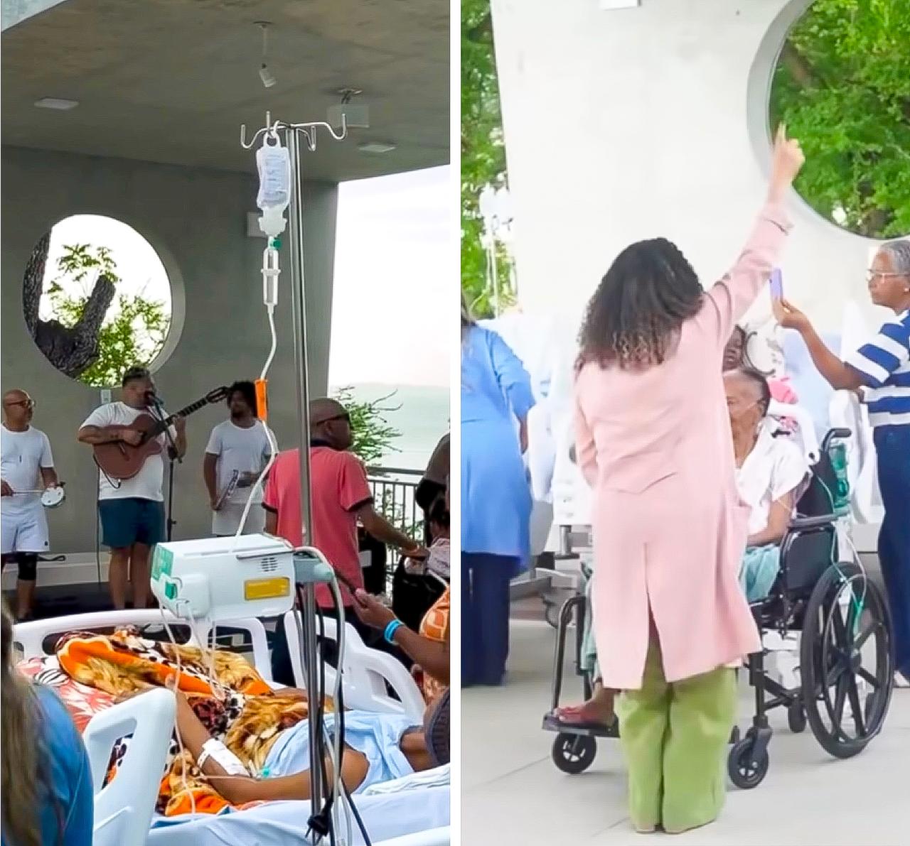 Roda de samba em hospital paliativo de Salvador volta a viralizar nas redes sociais; veja vídeos