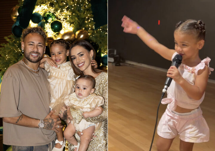 Filha de Bruna Biancardi e Neymar dá show de fofura e talento em momento de cantoria; veja vídeo