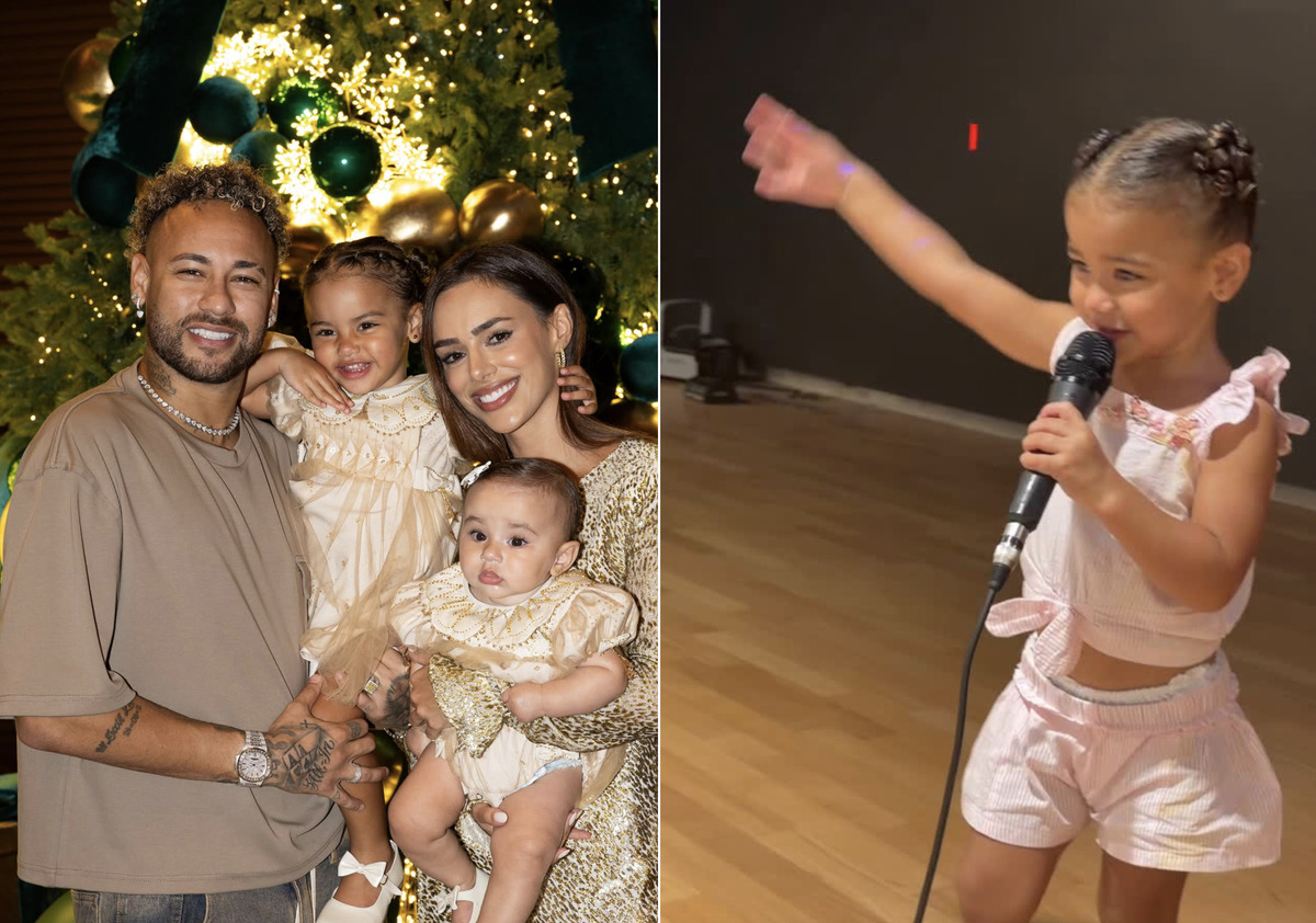 Filha de Bruna Biancardi e Neymar dá show de fofura e talento em momento de cantoria; veja vídeo