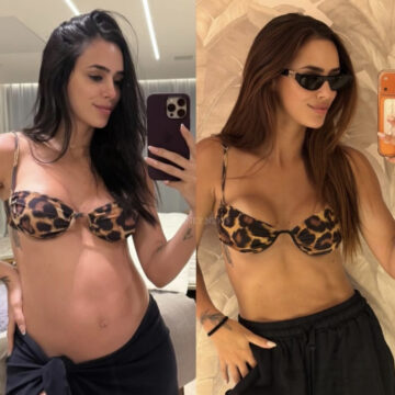 Bruna Biancardi mostra evolução do corpo seis meses após nascimento da sua segunda filha com Neymar
