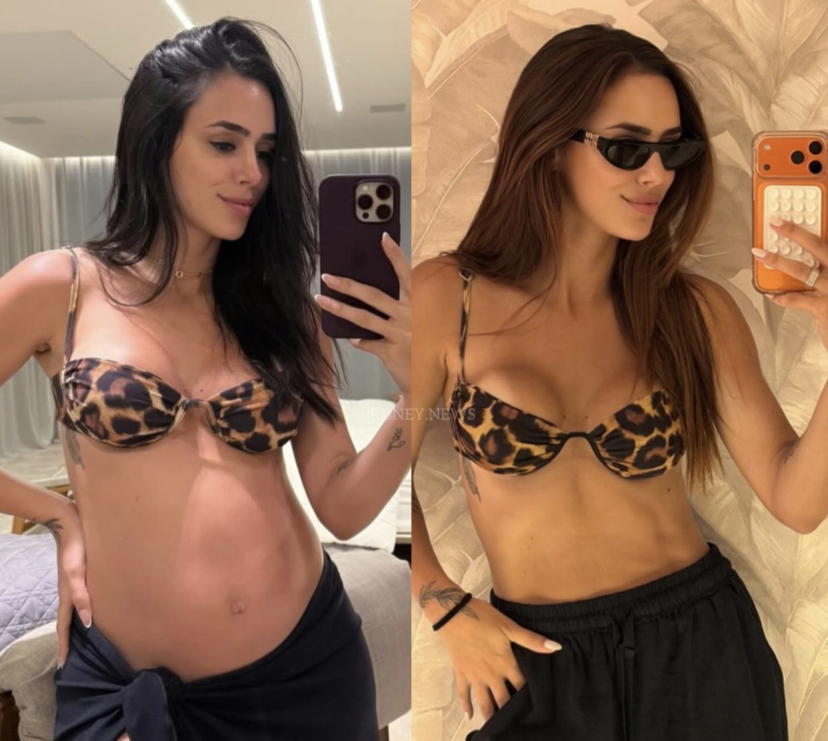 Bruna Biancardi mostra evolução do corpo seis meses após nascimento da sua segunda filha com Neymar
