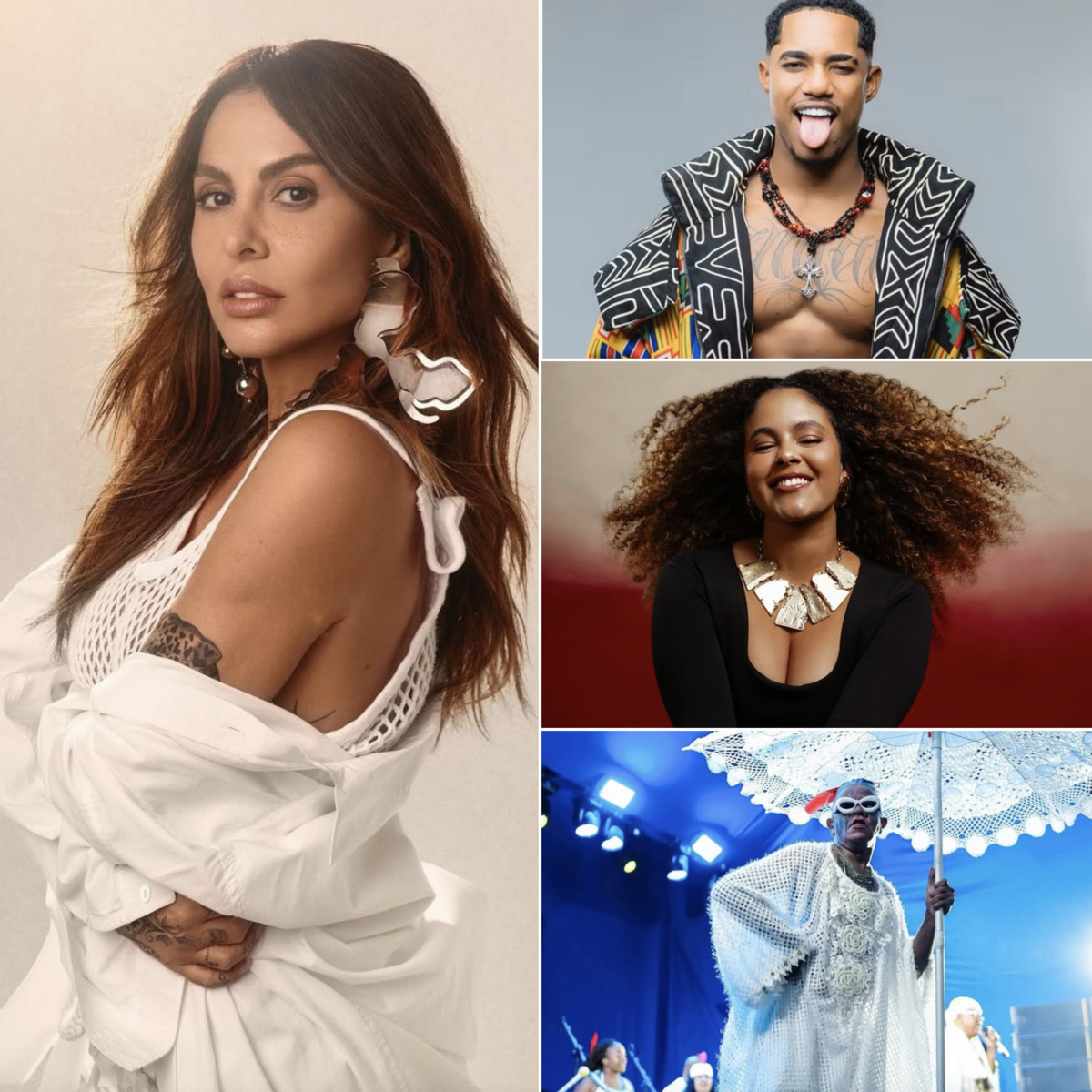 Alinne Rosa recebe O Kannalha, Rachel Reis e Cortejo Afro em ensaio de Verão na capital baiana