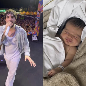 Nattan faz primeiro show após nascimento da filha Zuza e compartilha registro fofo da bebê