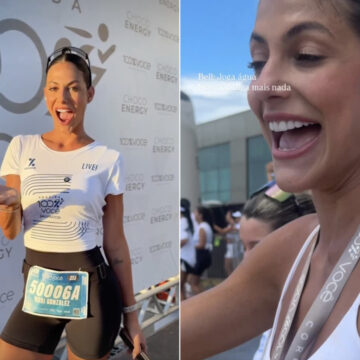 Mari Gonzalez participa da Corrida 100% Você em Salvador e brinca: “Sinto gostinho de Carnaval”