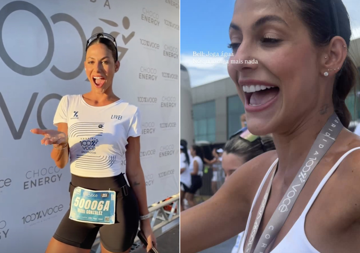 Mari Gonzalez participa da Corrida 100% Você em Salvador e brinca: “Sinto gostinho de Carnaval”