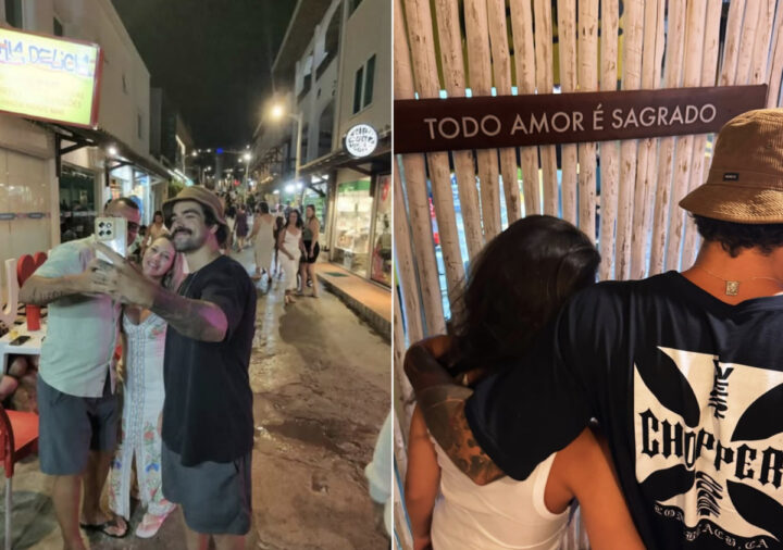 Caio Castro curte passeio com a namorada em temporada na Bahia; veja fotos