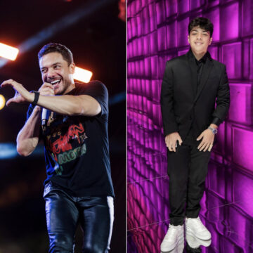 Filho de Wesley Safadão esbanja energia em treino na academia com o pai; veja