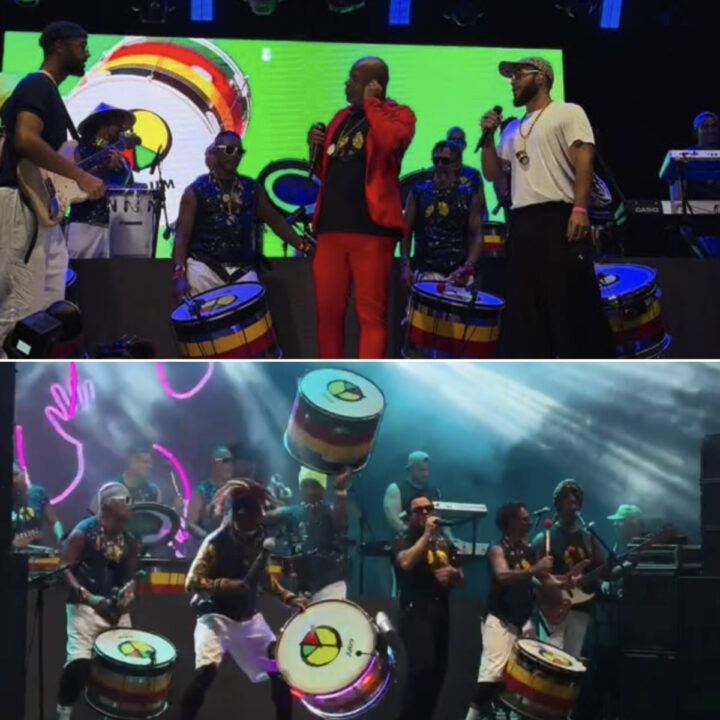 Francisco Gil celebra aniversário em show do Olodum no Pelourinho
