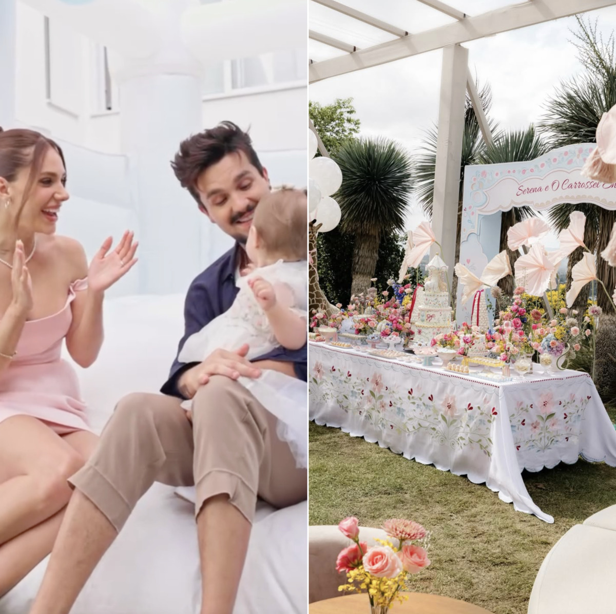 Jade Magalhães compartilha novos detalhes do aniversário da sua filha com Luan Santana