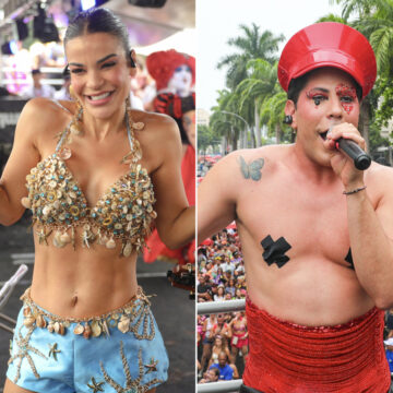 Mari Antunes recebe ex-RBD Christian Chávez em primeiro desfile no Circuito Preta Gil