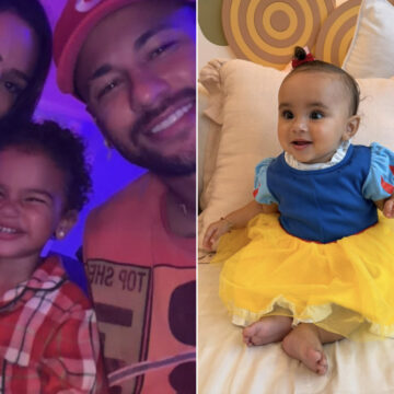 Bruna Biancardi e Neymar curtem noite do pijama com as filhas Mavie e Mel; veja fotos e vídeos