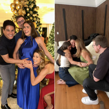 Veja reação de Elaine Mickely e César Filho ao descobrirem que serão avós