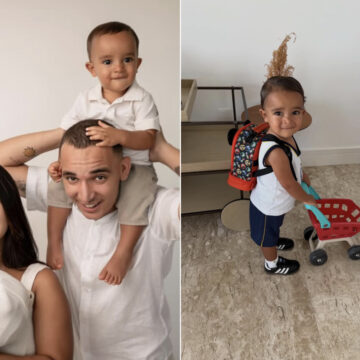 Filho de Ary Mirelle e João Gomes encanta em primeiro dia na escola: “Coração apertadinho”