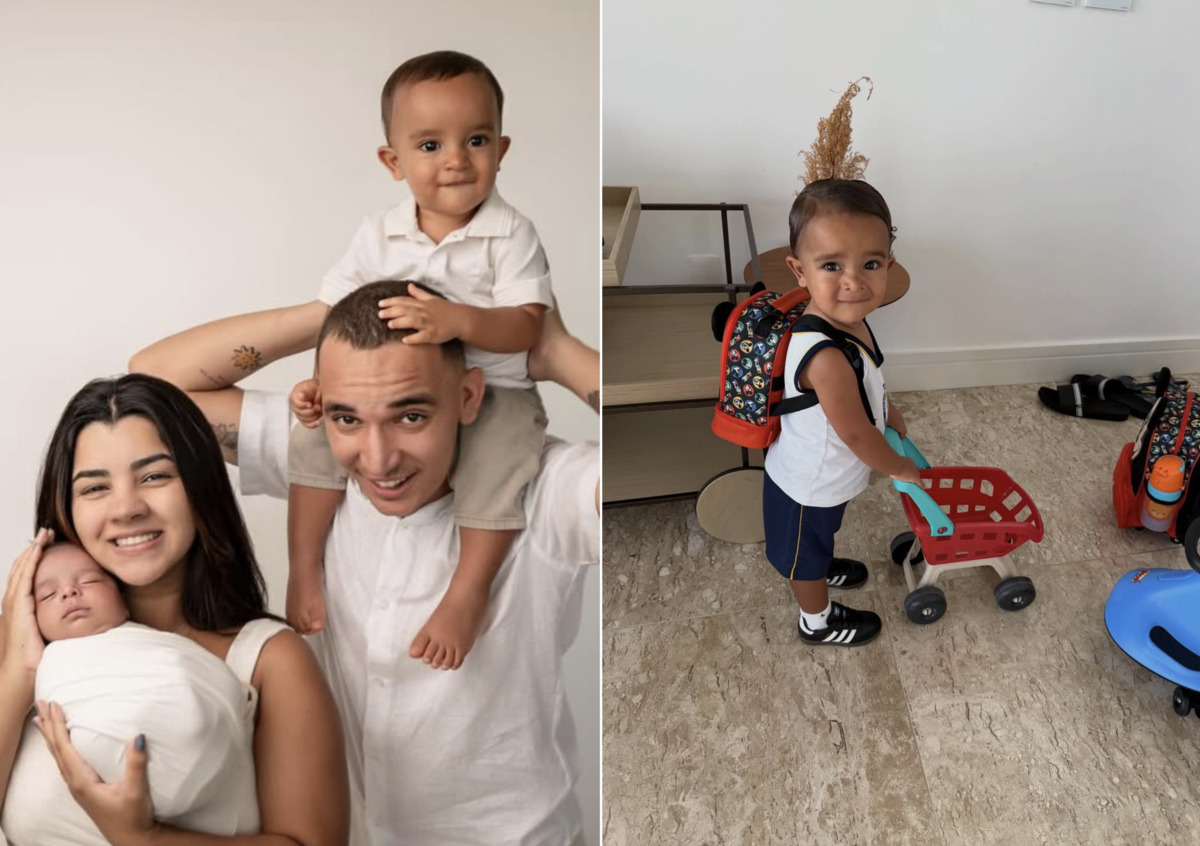 Filho de Ary Mirelle e João Gomes encanta em primeiro dia na escola: “Coração apertadinho”
