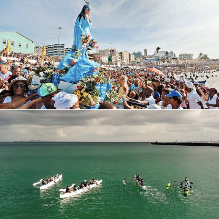 2 de fevereiro: Tradicional remada em homenagem a Iemanjá é realizada na Praia da Preguiça