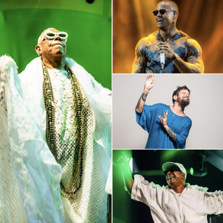 Cortejo Afro recebe Léo Santana, Saulo e Márcio Victor em ensaio de Verão no Pelourinho