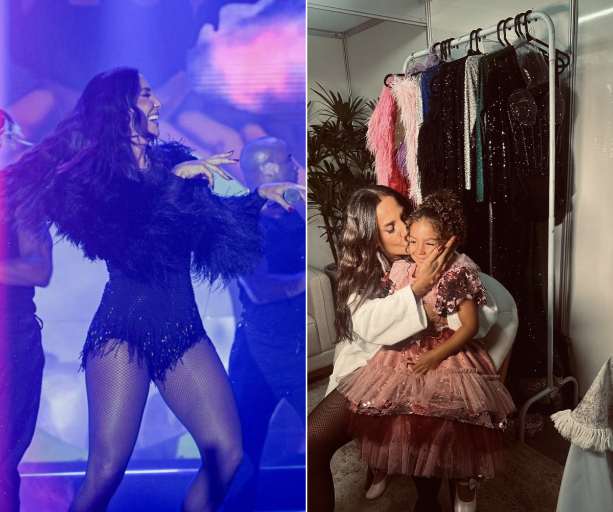 Filha de Lore Improta e Léo Santana ganha carinho de Ivete Sangalo nos bastidores da Noite da Aclamação; veja