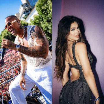 Após parceria, Léo Santana recebe Melody no Carnaval do Rio de Janeiro