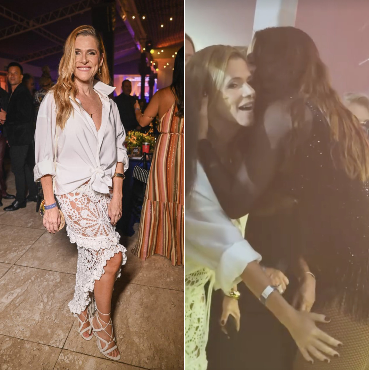 Ingrid Guimarães curte show de Ivete Sangalo em Salvador e brinca: “Passando a mão na coxa de mainha”